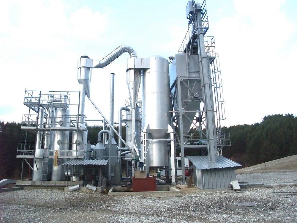 Syngas Manufacturer Biomass Gasifier Wood Block Rice Straw Peanut Shells Straw Palm Kernel Shell Stove Generator Set