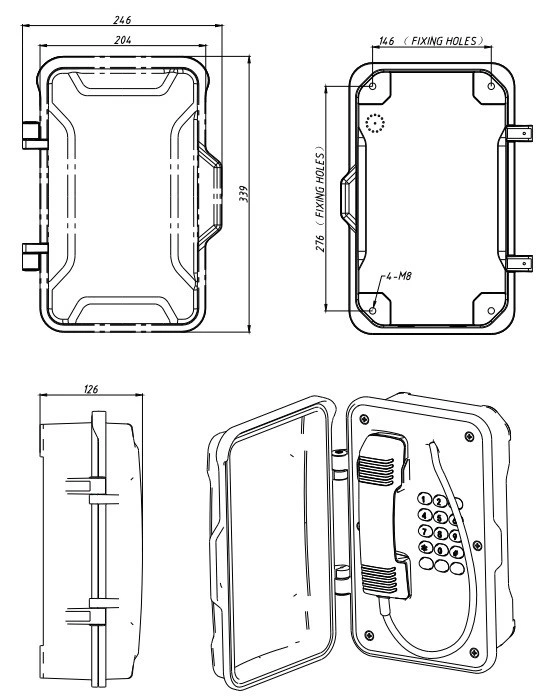 Fixed Explosion Proof Telephone Zone 1